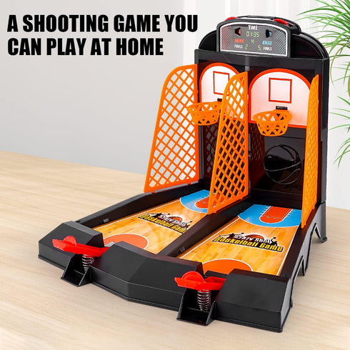 Mini Basketball Game, Tabletop Basketball Toys for Kids and Adults, Desktop Games for Office Stress Relief
