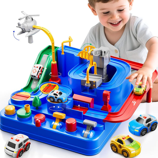 Car Race Track for Kids Ages 3+, Kids Car Toys for 3