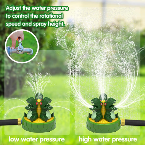 Water Sprinkler for Kids Outdoor Play 8-12 - Dinosaur Spray Water Toys Attached to Garden Hose