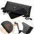 yuntop 6 (A4) PCS Mesh Pouch, Black Nylon Mesh Cosmetic Zipper Bags for Home Office Purse Diaper Bag