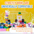 Set 3+ 108pc, Strictly Briks Jumbo Building Blocks - Enhances Fine Motor Skills for Age - Vibrant Colorful Blocks