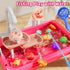 NIPLOOOW 3-5, 4-8, 3 4 5 6 7 8 Kitchen Sink Toys Toddlers Play Sink with with Electric Water Pump, Water Table for Kids