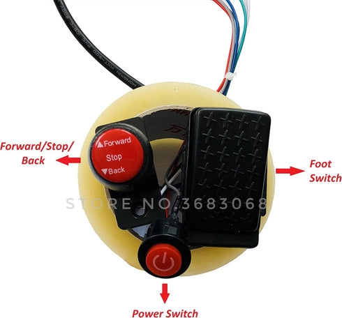 Kids Ride On Car 6 Volt DIY Modified Harness Complete Set, Remote Control Circuit Board Wires Switch Accessories