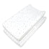 American Baby Company 2 Pack Printed 100% Cotton Knit Fitted Changing Table Pad Cover, Gray Stars and Zigzag