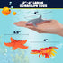 Set (30PCS) Playset Ocean Animal Toy Figures Marine Life Sea Creatures with Sharks, Dolphins, Turtles, Crabs & More