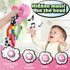 LIGHTDESIRE 3 6 12 Tummy Baby Toys Musical Caterpillar,Infant Toys Months Sensory Toy with Ruler Design,Mirror,Pull