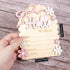 QFGasre 3D Baby Announcement Sign Hello Worlds Newborn Sign Wooden Pink Bows Birth Announcement Signs Shes Here Card