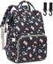 Dezcrab Cat Baby Diaper Bag Backpack for Women, Large Capacity Waterproof Maternity Travel