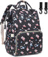 Dezcrab Cat Baby Diaper Bag Backpack for Women, Large Capacity Waterproof Maternity Travel