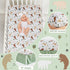 lasoftan 3 Set, Set Set Piece Baby Crib Bedding Infant Nursery Bed Decor with Quilt + Fitted Crib Sheet + Skirt, Baby