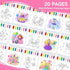 SOCOLER 1-3, 4-8 Paint with Water Coloring Books for Toddlers,Princess and Party Theme Mess Free Watercolor Painting