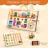 1-3, 1+ flycoost My Busy Home Montessori Busy Board for Toddlers Wooden Sensory Activity Board with Switches, Lights