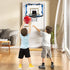 Indoor Basketball Hoop for Kids - Over The Door Mini Hoops with LED Light, Scoreboard & 4 Balls, Gifts for Ages 5-12