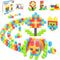 PicassoTiles 60pc Magnetic Puzzle Cube Building Set 1 Inch 3D Blocks STEM