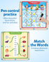 1-100 3-8 Coogam Handwriting Hundred Board, Math Manipulative Wooden Montessori Number Toys, Alphabet Writing Practice
