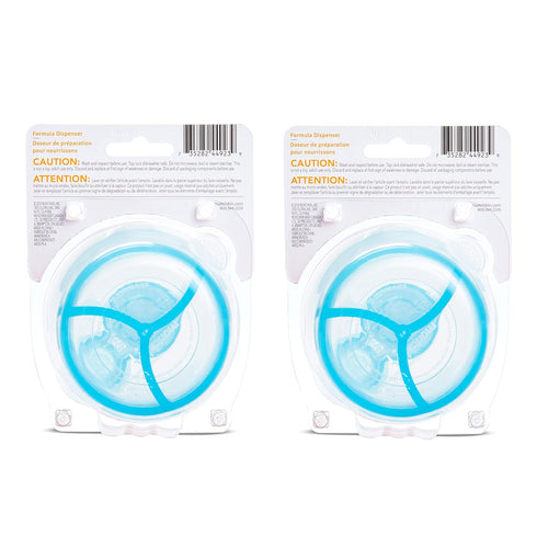 3 9oz 2 Pack Munchkin Formula Dispenser, BPA Free, Sections, Blue