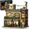 Coffee House Building Set with LED Light, 1589 PCS City Cafe Shop Block Toy for Ages 10 and Up