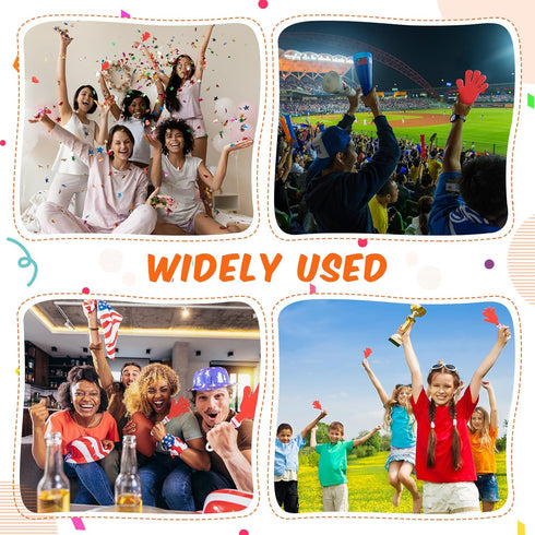 ZCYSRLQIN 24 7.5 Inch Pcs Hand Clappers Plastic Clappers Noisemakers Party Favors Clapping Noise Maker Birthdays Game