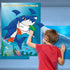 FEPITO Pin The Fin on The Shark Game, 24 Pcs Fins for Shark Birthday Party Decoration Supplies