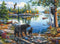 Buffalo Games - Darrell Bush - Blue Sky Reflection - 1000 Piece Jigsaw Puzzle for Adults - Finished Size 26.75 x 19.75