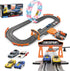 2-in-1 Slot Car Race Track Sets - Electric Race Car Track with