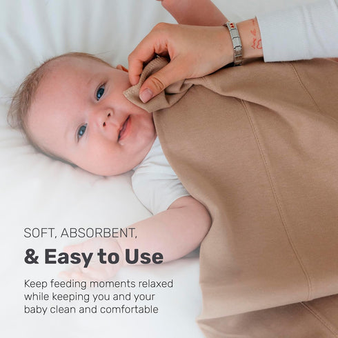 Snug Baby Cotton Burp Cloths, Absorbent, Lightweight, and Gentle Cotton for Mess-Free Moments, Baby Burp Cloths