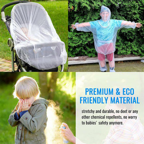 No-See-Ums Mosquito Net for Stroller, Universal Size Bug Net, Breathable Mesh, Available in Grey or Coffee