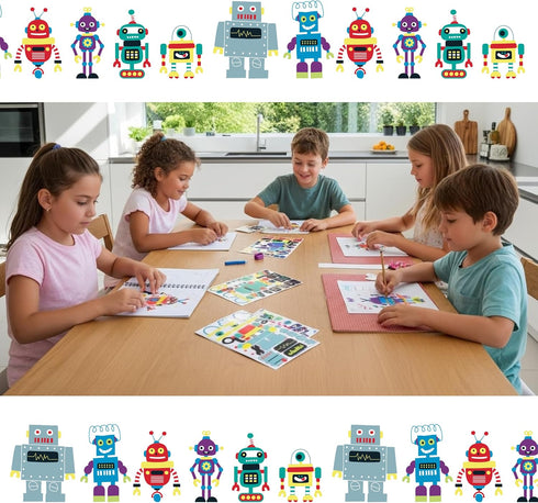 700+ 3+ 24 6 Make Your Own Robot Stickers for Kids - Sticker Sheets | Birthday Party Favors & Craft Activity