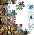 Stained Glass Dog Puzzles for Adults, 1000 Pieces, Colorful Animal Puppy Collage, Challenging Jigsaw Puzzles