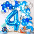 KatchOn Big Blue Number 4 Balloons - 40 Inch Blue 4th Birthday Balloons for Boys, Fourth Birthday Decorations