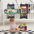 Dr.Rapeti Tummy Time Mirror Toy - 3in1 Black and White High Contrast Double-Sided Foldable Sensory Montessori Toy with