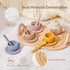 Set 1-3 Set 3 4 5 (15 Tea Party for Little Girls Kids Tea with Silicone Teapot Cups Coasters Carrying Scoop Wooden