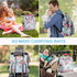 Backpack, Pack LitBear Diaper Bag Large Capacity Multifunction Nappy Bags, Waterproof Baby Bag Floral Insulated Sturdy