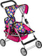fash n kolor Twin Baby Doll Stroller - Pretend Play Baby Stroller