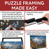 2-Pack 20x27 1000 Impresa Jigsaw Puzzle Display Frame Kit - in Black - Easy Snap-Together Puzzle Board Backing