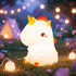 Night Light for Kids, Rechargeable Dimmable Silicone LED Nightlight with 7 Colors,