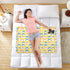 siphylline 52" 34" Yellow Colorful Cats Extra Large Resuable Diaper Mats Soft Absorbent Baby Diaper Changing Pad