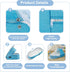 PGONEEE 2-1 Baby Travel Bassinet Portable Bassinets, Foldable Carry Bag Bassinet Travel Crib, Lightweight Baby Lounger