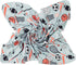 Galabloomer Newborn Swaddle Blanket with Beanie Set, Baby Boy Receiving Blanket Sports Ball