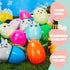 10 JOYIN Pcs Jumbo Easter Eggs Filled with Cute Stress Reliever Animal Squishy Toy for Easter Egg Hunt, Kids Party