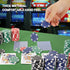 Poker Chips Set for Card Board Game, 11.5 Gram, for Texas Hold'em, Blackjack, or Late Night Poker Games