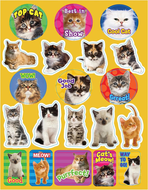 Eureka Motivational Cats Stickers