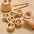 Sorting Stacking Wooden Toys for Toddlers, Montessori Sensory Bin Tool Toys, Fine Motor Skill Tactile Educational Gift
