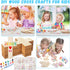 37 24 Pack 12 1 Set PullCrease Pcs Christian Easter Crafts for Kids Religious DIY Wooden Crosses Craft Kit Sunday