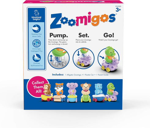 Educational Insights Zoomigos Alligator with Floatie, Toddler Toy
