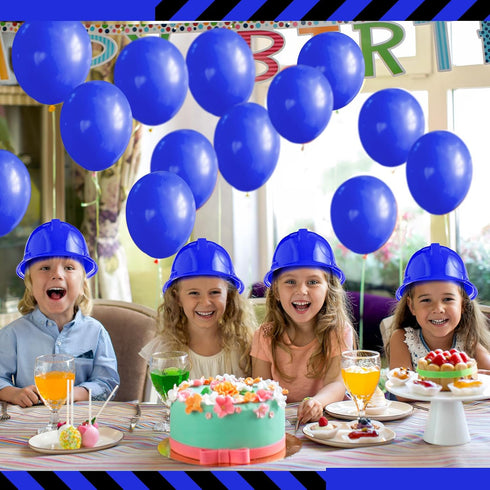 Haysandy 60 Pcs Plastic Construction Party Hats, Bulk Toy Hats for Kids Ages 3-8, Construction Theme Party Supplies