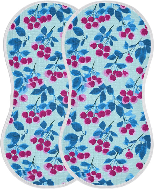 decor gift 4 Pack 22x11in Cotton Muslin Burp Cloths Large Good Absorbent? Funny Berry Blue Magenta spit up Rags