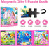 Princess Magnetic Puzzles for Toddlers 3-5 - 20-30 Pieces Mermaid Puzzles for Kids Ages 4-6 Birthday Gifts