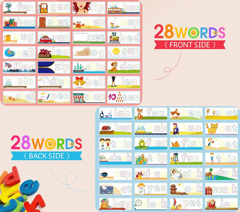 Officygnet See & Spell Educational Toys - 80 Pcs Matching Letter Game for 3-6 Years Old Boys & Girls Learning Gift