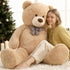 Toys Studio 47 Inch 4ft Big Teddy Bear Giant Teddy Bear Stuffed Animal Light Brown Plush Toy for Baby Shower Party